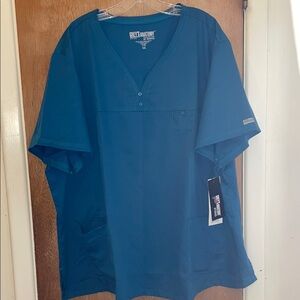 Grey's Anatomy Blue Short Sleeve Tee V-Neck